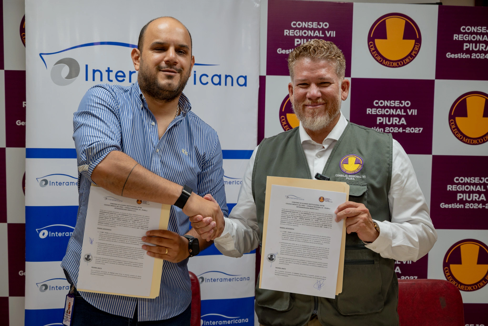 MBA. Enrique Chumacero y Dr. Jorge Espinoza firman convenio